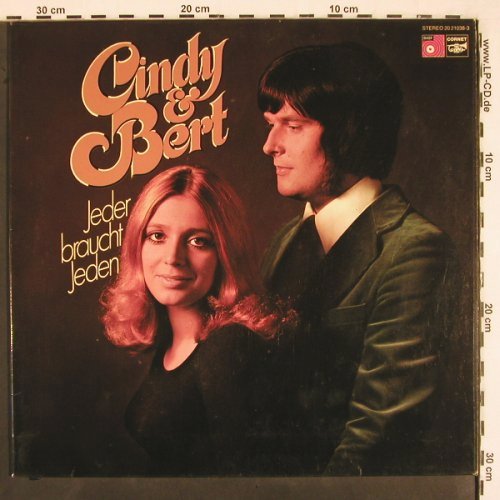 Cindy & Bert: Jeder braucht jeden, Foc, BASF Cornet (20 21038-3), D, 1972 Typ: LP Best.-Nr.: V2668 Preis: 9,00 Euro