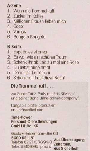 Silvester,Eric & Time Power Company: Wenn die Trommel ruft, time-power(786), D,  - LP - V2669 - 7,50 Euro