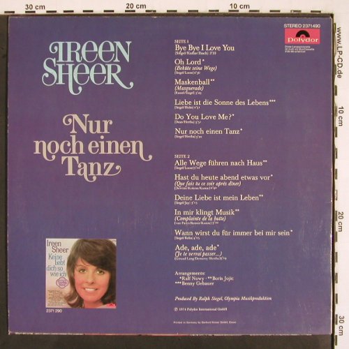 Sheer,Ireen: Nur noch einen Tanz, Polydor(2371 490), D, 1974 - LP - V2670 - 7,50 Euro