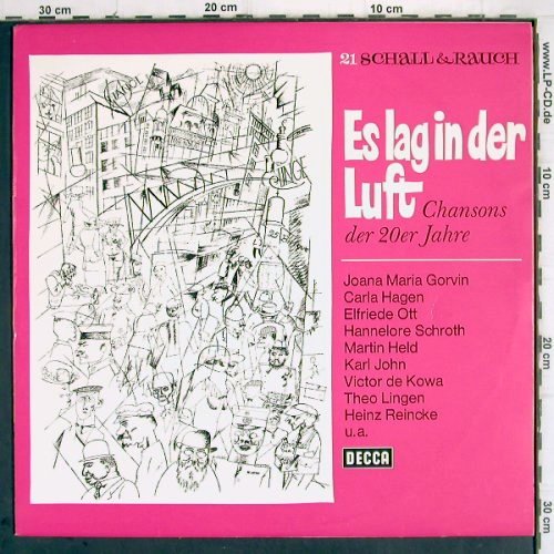 V.A.Es lag in der Luft: Chansons d.20er Jahre, Decca, Schall&Rauch 21(SLK 16 601), D,  - LP - V287 - 9,00 Euro