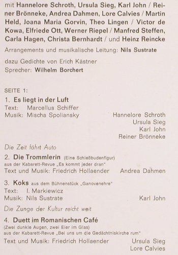 V.A.Es lag in der Luft: Chansons d.20er Jahre, Decca, Schall&Rauch 21(SLK 16 601), D,  - LP - V287 - 9,00 Euro