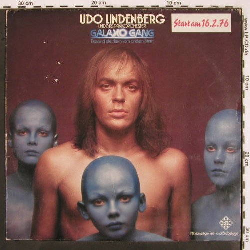 Lindenberg,Udo & Panik Orch.: Galaxo Gang (Start am 16.02.76 ), Telefunken(6.22460 AS), D, m-/vg+, 1976 - LP - V2898 - 6,00 Euro