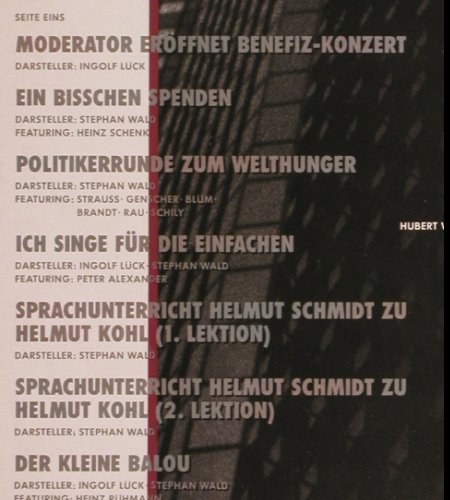 Wald,Stephan: Hungergala, CBS (4502441), NL, 1986 Typ: LP Best.-Nr.: V290 Preis: 6,00 Euro