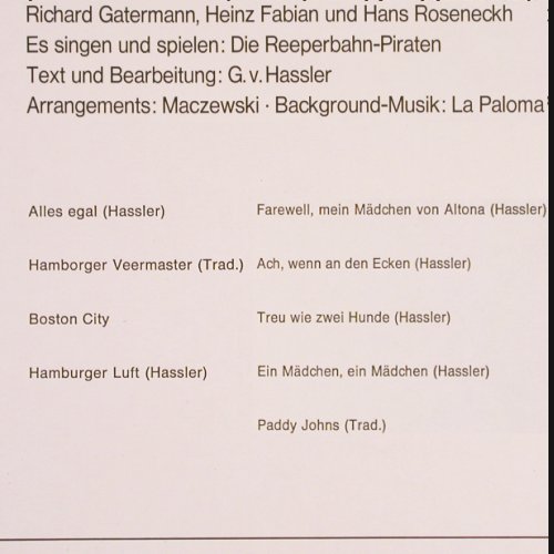 V.A.Nachts auf der Reeperbahn: Richard Gatermann, Heinz Fabian.., FAN (555 334), D Typ: LP Best.-Nr.: V3044 Preis: 7,50 Euro