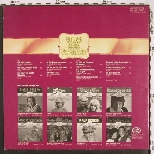 Anders,Christian: Stars Hits Evergreens, MFP (048 MPF 31 548), D Typ: LP Best.-Nr.: V3156 Preis: 5,00 Euro