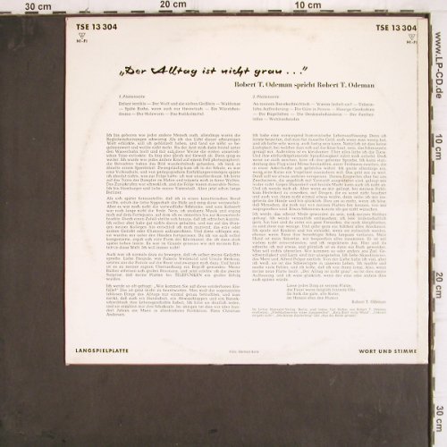 Odeman,Robert T.: Der Alltag ist nicht grau..., Telefunken(TSE 13 304), D,  - 10inch - V321 - 7,50 Euro