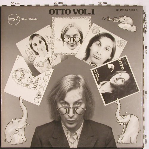 Waalkes,Otto: Otto Vol.1, Box (SPR 0110-0104), Rüssl (1C 198 15 51003), D, Lim.Ed., 1984 Typ: 5LP Best.-Nr.: V3591 Preis: 20,00 Euro