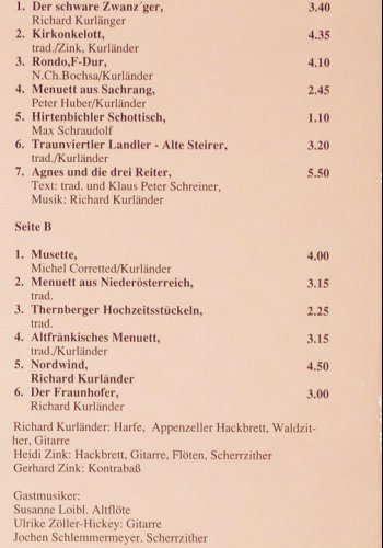 Fraunhofer Saitenmusik: Same, Trikont (US-0162), D, 1989 Typ: LP Best.-Nr.: V3729 Preis: 12,50 Euro