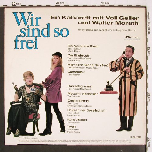 Geiler,Voli & Walter Morath: Wir Sind So frei, Polydor (47 802), D, Mono, 1964 Typ: LP Best.-Nr.: V3735 Preis: 30,00 Euro