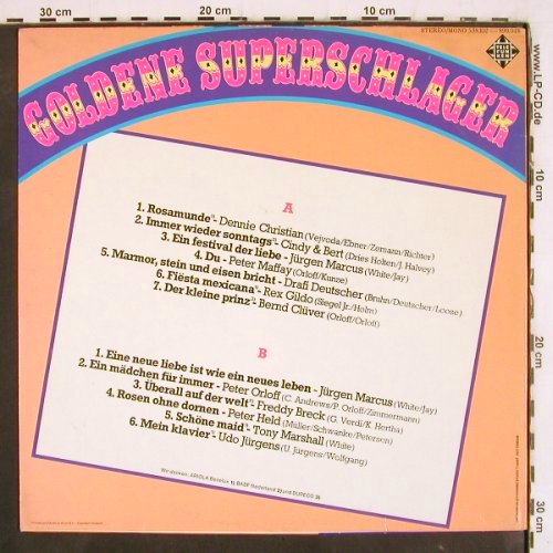 V.A.Goldene Superschlager: Dennie Christian... Udo Jürgens, Telefunken(538.102), NL, 1975 - LP - V3966 - 5,00 Euro