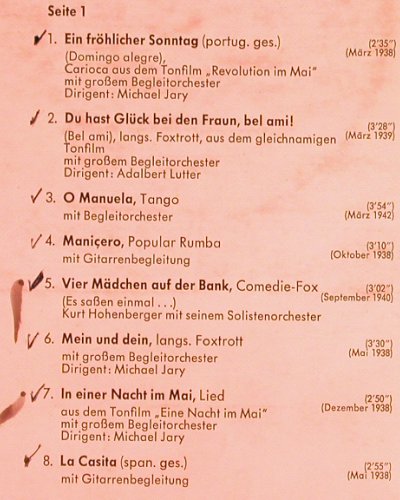 Serranio,Rosita: Wenn du mich längst vergessen hast, Telefunken,woc (HT-P 520), D, vg+/vg- Typ: LP Best.-Nr.: V3 Preis: 9,00 Euro