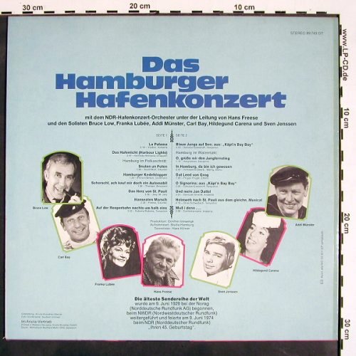 V.A.Das Hamburger Hafenkonzert: NDR-Hafenorchester, Ltg:Hans Freese, Ariola(89 743 OT), D, 1976 - LP - V4169 - 6,00 Euro