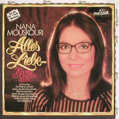 Mouskouri,Nana: Alles Liebe...20 Ihrer Schön.Lieder, Polystar(6878 107), D,  - LP - V495 - 5,00 Euro