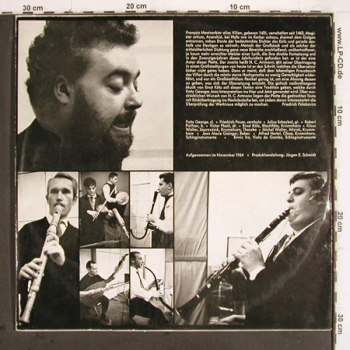 Qualtinger,Helmut / Fatty George: Villon übersetzt von Artmann,m-/vg+, Unikum(UN 307), A, 1964 - LP - V533 - 12,50 Euro