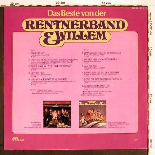 Rentnerband & Willem: Das Beste von der, Midi(26 073), D, 1978 - LP - V541 - 7,50 Euro