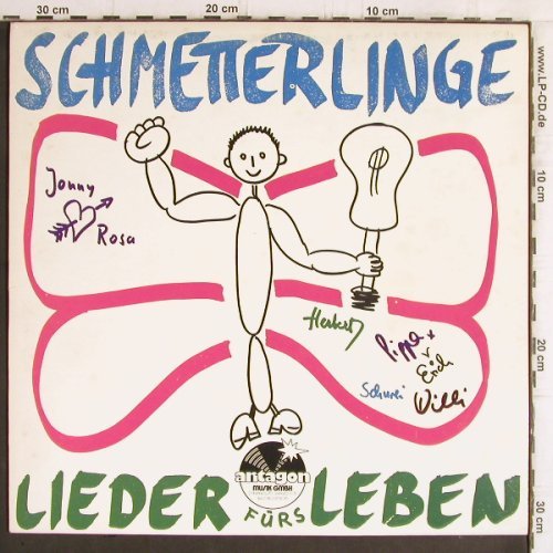 Schmetterlinge: Lieder fürs Leben, Antagon (LP 3205), D, 1975 Typ: LP Best.-Nr.: V598 Preis: 6,00 Euro
