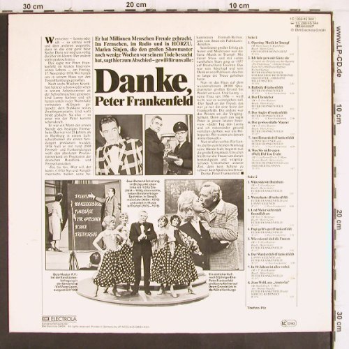 Frankenfeld,Peter: Danke,Seine berühm.Lieder..., EMI / HörZu (066-45 344), D Typ: LP Best.-Nr.: V693 Preis: 7,50 Euro