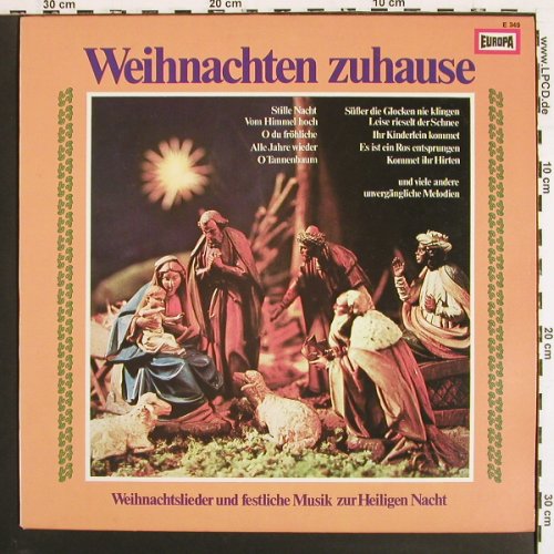V.A.Weihnachten zuhause: Der Schleswiger Domchor..., Europa (E 349), D, 1974 Typ: LP Best.-Nr.: V7396 Preis: 5,00 Euro.