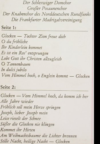 V.A.Weihnachten zuhause: Der Schleswiger Domchor..., Europa (E 349), D, 1974 Typ: LP Best.-Nr.: V7396 Preis: 5,00 Euro.