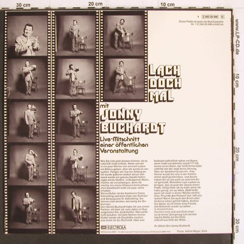 Buchardt,Jonny: Lach doch mal mit (live), vg+/m-, EMI (C 062-29 496), D, 1973 Typ: LP Best.-Nr.: V747 Preis: 5,00 Euro