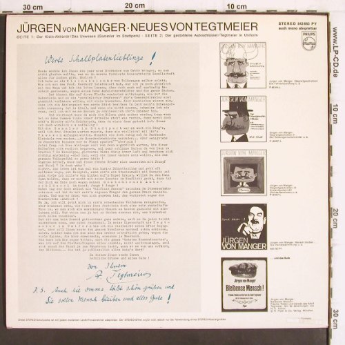 von Manger,Jürgen: Neues von Tegtmeier, Philips(843 983 PY), D, 1967 - LP - V749 - 7,50 Euro