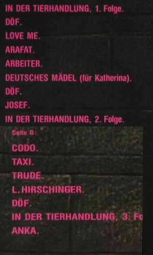 Tauchen / Prokopetz: DÖF, m /vg+, WEA (24-0187-1), D, 1983 Typ: LP Best.-Nr.: V941 Preis: 5,00 Euro
