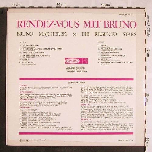 Majcherek,Bruno & die Regento Stars: Rendez-Vous mit Bruno, Funkler(PTI 140), NL, toc,  - LP - X1064 - 12,50 Euro