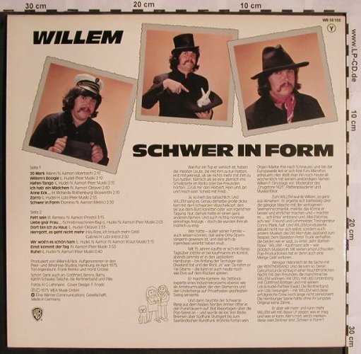 Willem: Schwer In Form, WB(WB 56 138), D, 1975 - LP - X1156 - 9,00 Euro
