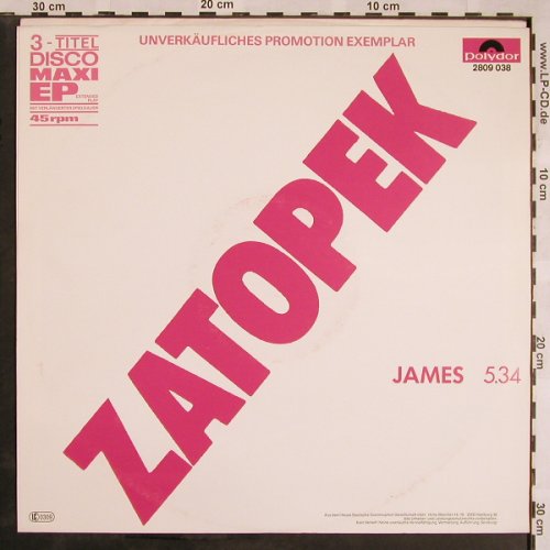 Zatopek: Ach Wie Gut Das Ich Nicht Beichten, Polydor,Promo(2809 038), D, 1983 - 12inch - X1218 - 5,00 Euro
