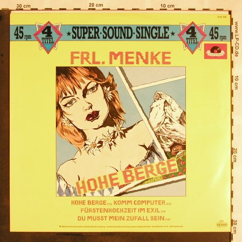 Frl.Menke: Hohe Berge+3, Polydor(2141 516), D, 1982 - 12inch - X1455 - 4,00 Euro