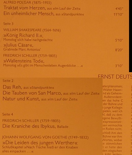 Deutsch,Ernst: Portrait, Foc-Polgar,Shakespeare.., Telefunken(6.48073), D,  - 2LP - X1599 - 9,00 Euro