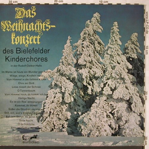 Bielefelder Kinderchor: Das Weihnachts-Konzert, Foc, Eurodisc(74 765 IK), D,  - LP - X1617 - 5,50 Euro