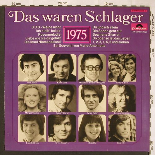 V.A.Das Waren Schlager: 1975 - Freddy Quinn...Rebekka, Polydor(32 225-5), D, DSC,  - LP - X1718 - 4,00 Euro