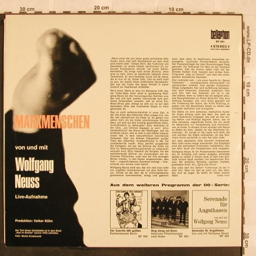 Neuss,Wolfgang: Marxmenschen, von und mit, Live, Panoptikum(BP 001), D,  - LP - X194 - 20,00 Euro