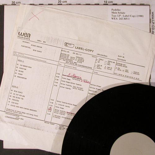 Pudelko: Mein Schatz, Label Copy No Cover, WEA(242 365-1), D, 1988 - LP - X2838 - 7,50 Euro