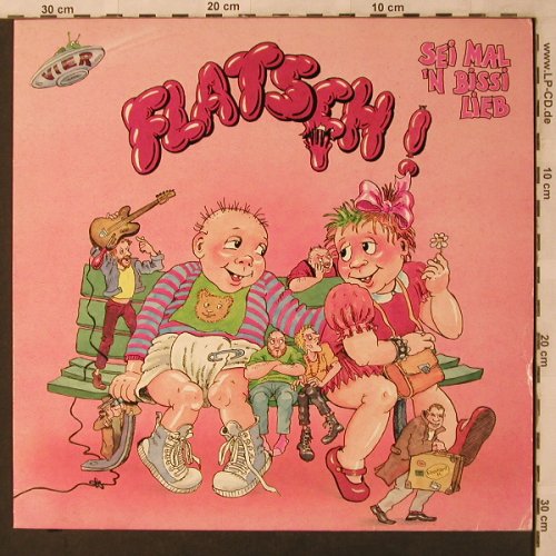 Flatsch!: Vier-Sei Mal'n Bissi Lieb, m-/vg+, Rockport(15 5401 1), D, 1984 - LP - X2854 - 7,50 Euro