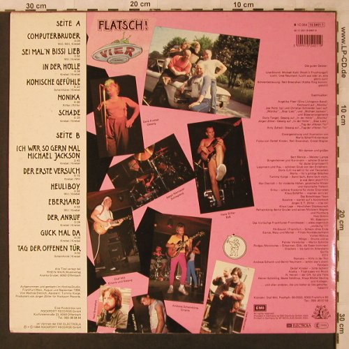 Flatsch!: Vier-Sei Mal'n Bissi Lieb, m-/vg+, Rockport(15 5401 1), D, 1984 - LP - X2854 - 7,50 Euro