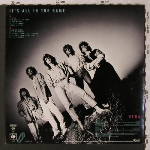 Nena: It's All In The Game +Poster, CBS(CBS 26 578), NL, 1985 - LP - X2880 - 9,00 Euro