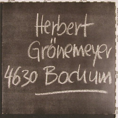 Grönemeyer,Herbert: 4630 Bochum, EMI(1469051), D, 1984 - LP - X3054 - 6,00 Euro