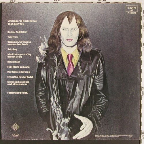 Lindenberg,Udo: Rock Revue, Foc, +Beilage, Telefunken(6.23474 AS), D, 1978 - LP - X3315 - 12,50 Euro