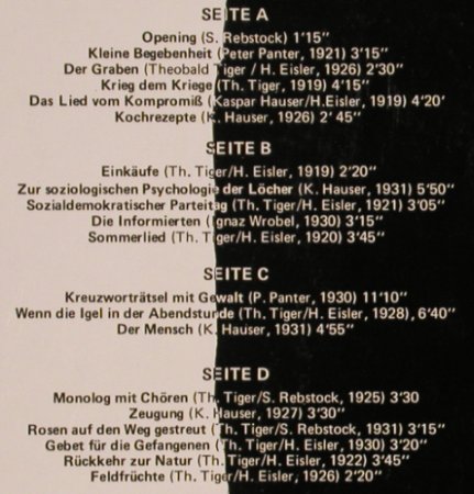 Görner,Lutz: Tucholsky/Eisler, spricht u. singt, Pläne(H70179/80), D, Foc, 1978 - 2LP - X3350 - 7,50 Euro