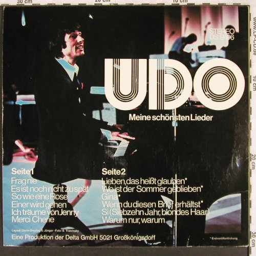 Jürgens,Udo: Meine schönsten Lieder, Delta(DS 9/06), D,  - LP - X3397 - 7,50 Euro
