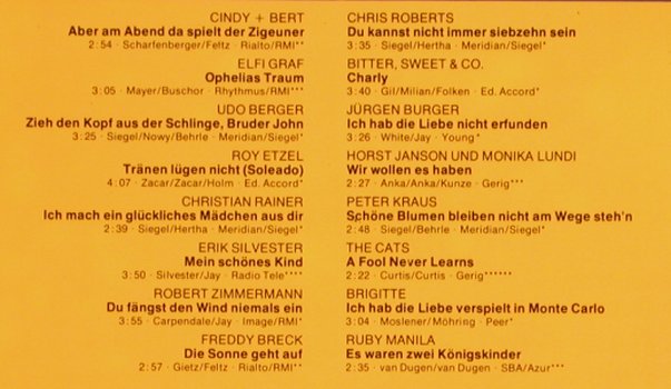 V.A.32 Hits des Jahres: Cindy+Bert,Maggie Mae...Roy Etzel, Jupiter(88 478 XBT), D, Foc,  - 2LP - X3880 - 5,50 Euro