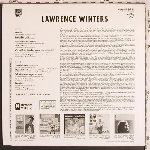 Winters,Lawrence: Same, Philips/Stern-Musik(843 741 PY), D,Mono, 1965 - LP - X3986 - 5,00 Euro