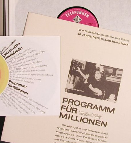 V.A.Programm für Millionen: Tönende Zeitgeschichte,Box, Telefunken(STX 3020/1-2), D, 1976 - 2LP - X4032 - 9,00 Euro