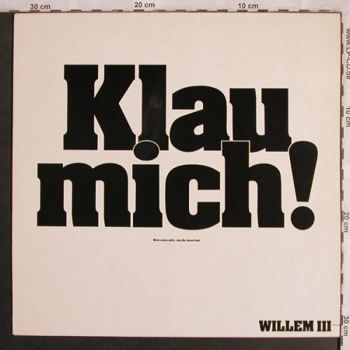 Willem III: Klau Mich!(wirst schon seh'n was..), Intercord(INT 145.039), D, co, 1980 - LP - X4058 - 12,50 Euro