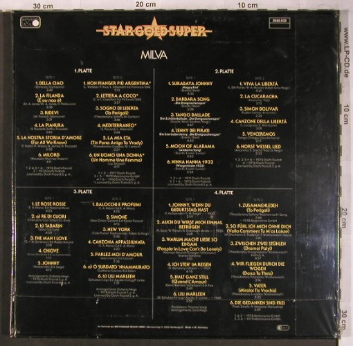 Milva: Star Gold Super, Box, FS-New, Metronome(0080.039), D, 1979 - 4LP - X4520 - 30,00 Euro