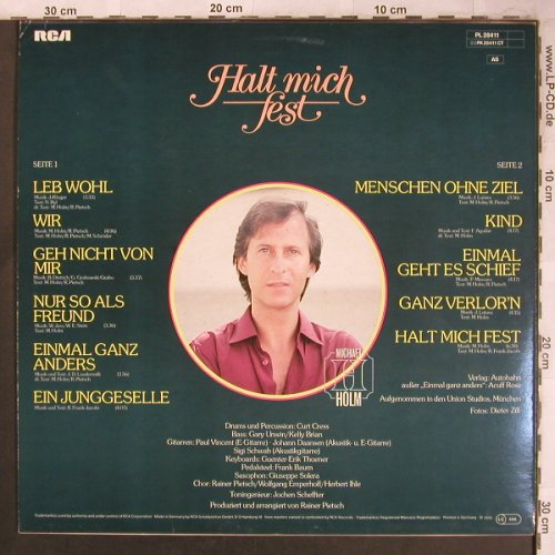 Holm,Michael: Halt Mich Fest, RCA(PL 28411), D, 1980 - LP - X4543 - 5,00 Euro