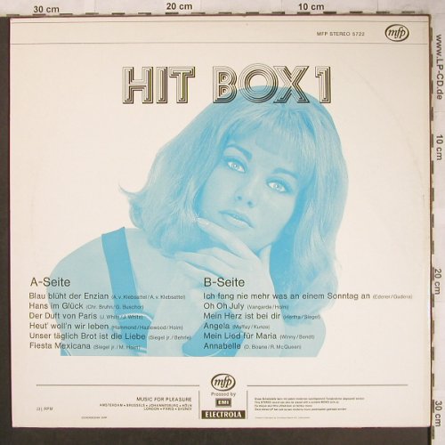 V.A.Hit Box 1: Blau blüht der Enzian..,Interpret ?, MFP(MFP 5722), D,  - LP - X4655 - 5,00 Euro
