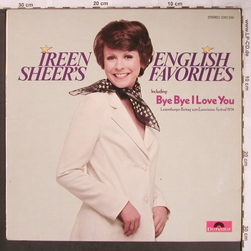 Sheer,Ireen: English Favorites, Polydor (2310 330), D, 1974 Typ: LP Best.-Nr.: X4713 Preis: 12,50 Euro